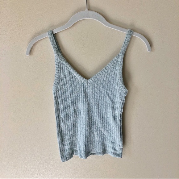 American Eagle Outfitters Tops - American Eagle • green ribbed tank top